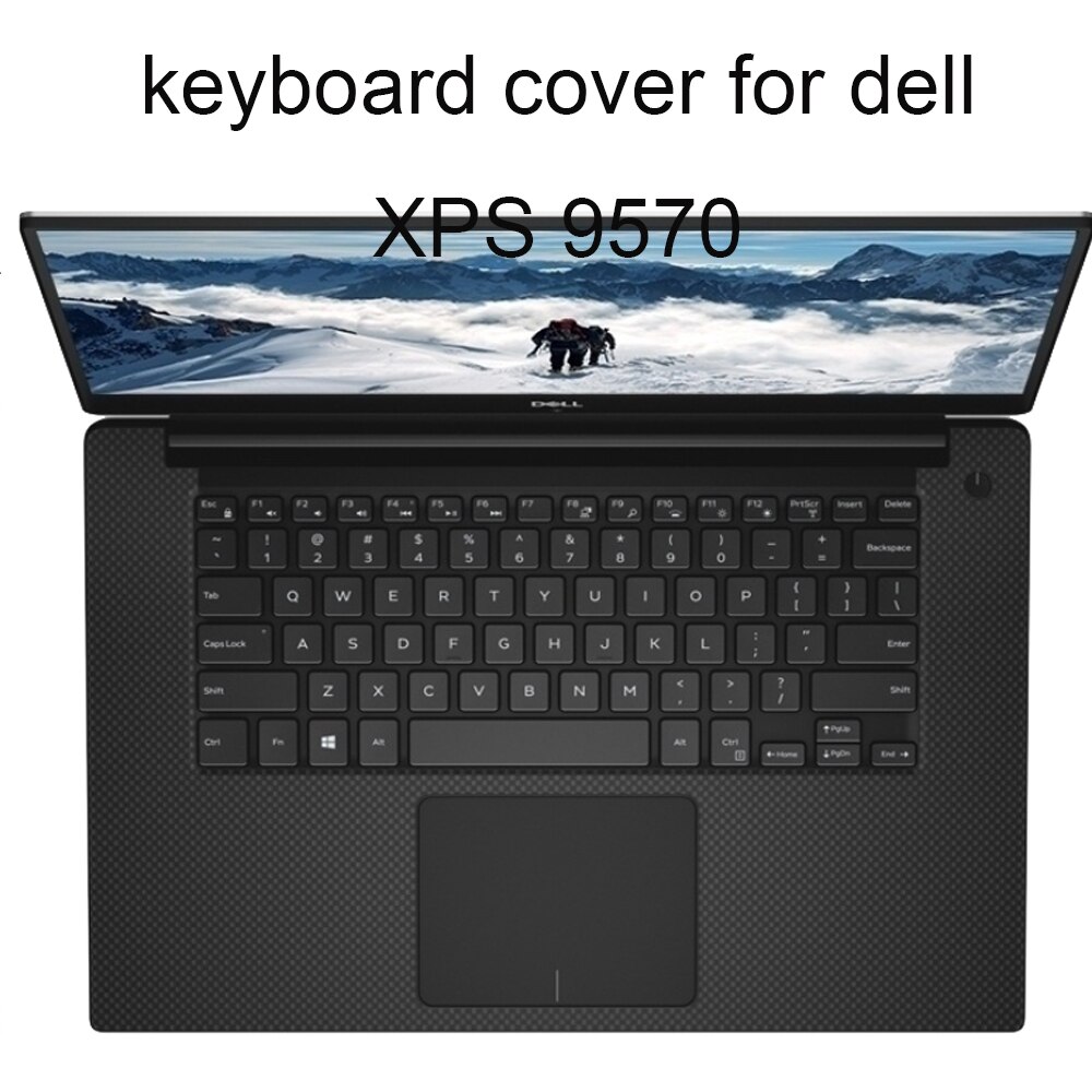Funda transparente de silicona para teclado, nueva funda transparente para Dell XPS 13, , 9300, 13,4, 9365, 9360 pulgadas con 15, 13,3, y 9570 7590, tamaño suave de TPU: XPS 15.6 9570