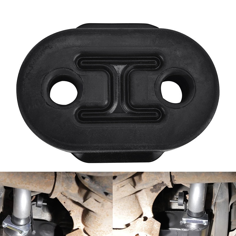 ESPEEDER Universal 2 agujeros 10mm aislador de escape de tubo de escape de coche soportes de montaje suspensión aislador piezas de automóviles