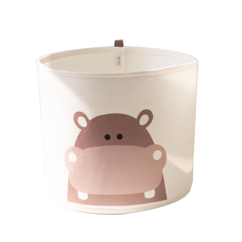Pink Elephant Storage Bin - Waterproof Oxford Fabric Laundry Hamper & Toy Organizer