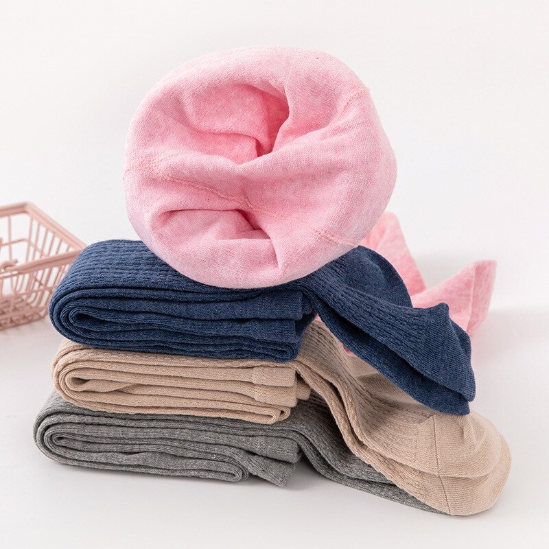 0 a 8 anos outono cor sólida collants para meninas penteados algodão collants para crianças 6 cores branco toddlers meia-calça do bebê