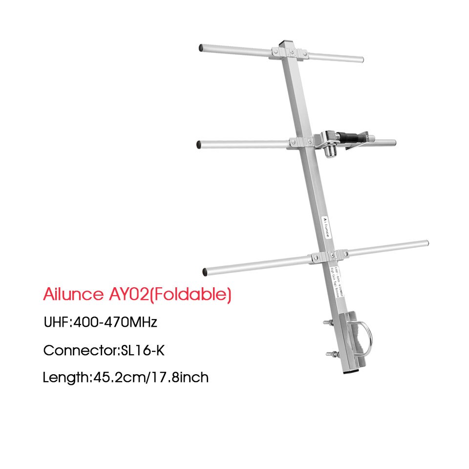 Retevis ailunce ay04/1/2/3高ゲインハムラジオ八木アンテナSL16-K vhf/uhfトランシーバー八木-uda双方向無線機: AY02