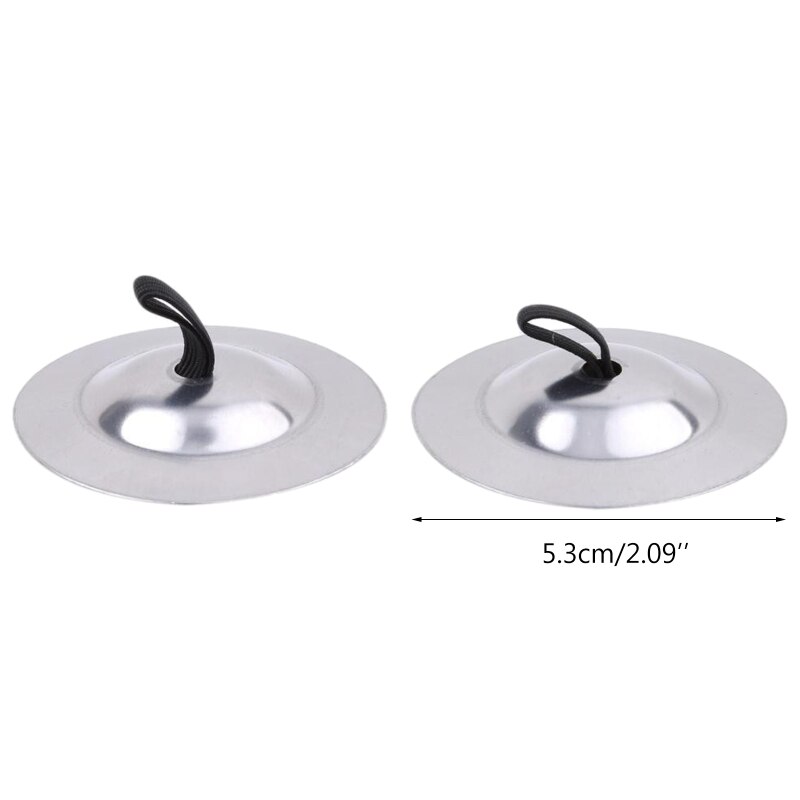 448D 1 Pair Durable Belly Iron Dance Finger Cymbal Brass Dancing Music Equipment Accessories Percussion Musical Instrument