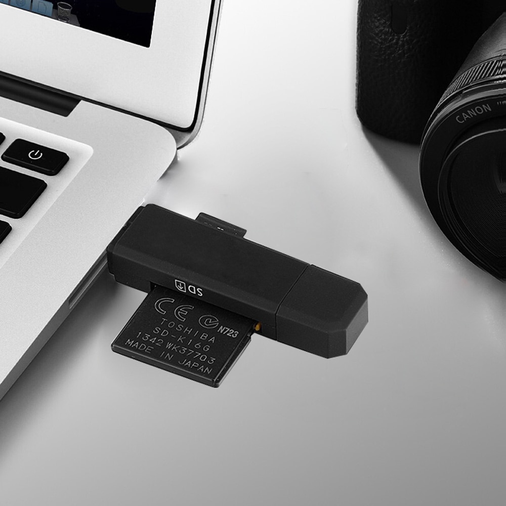 Ingelon universell kortläsare usb c otg tf sd-kortläsare microsd mmc android datorförlängningsadapter för kamera sd-läsare