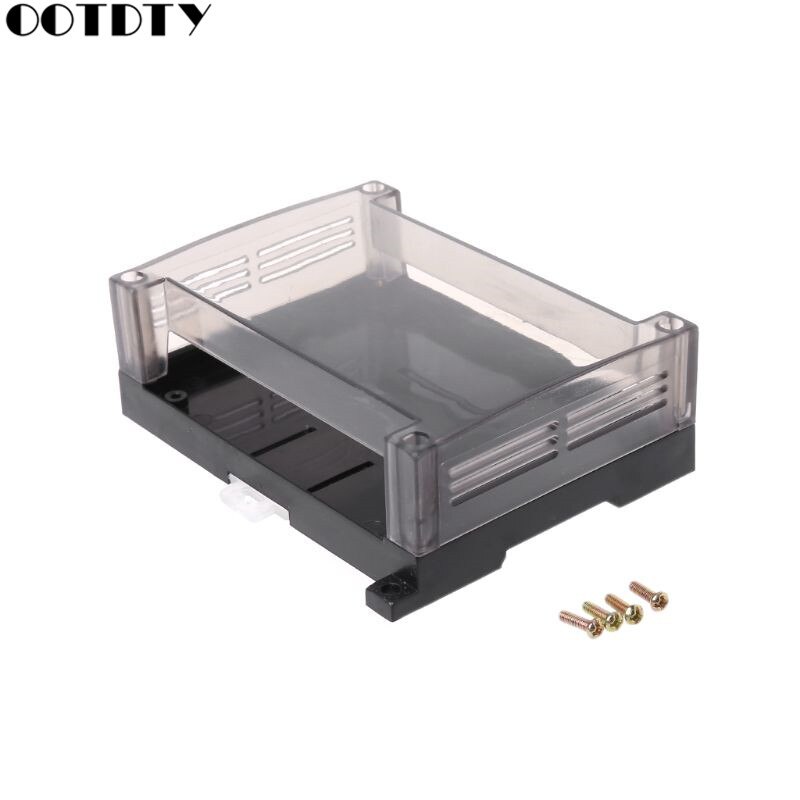 Transparent Plastic PLC Industrial Control Box Panel PLC Enclousure Case DIY PCB Shell: 1AA300856-2