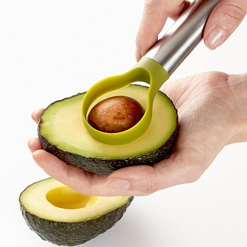 Avocado Snijmachine Avocado Pit Remover Cutter/Dunschiller Gereedschap Rvs Avocado Cut Multifunctionele 2 In 1 Dunschiller Lepel Snijden