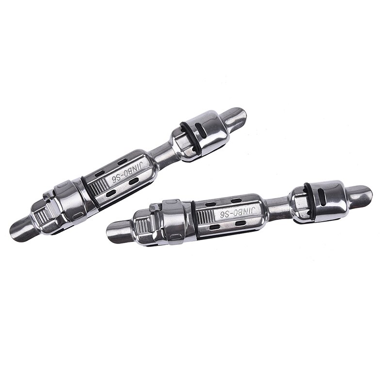 Cañas de pescar de acero inoxidable, accesorio para aparejos de pesca, carrete de cubierta de clip, asiento de acero inoxidable, 2 uds.