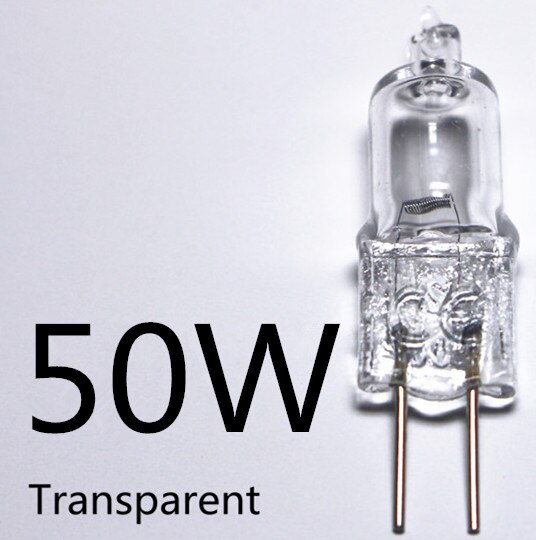 10 stk (5 æsker) halogen  g4 12v 20w transparente/blå hvide/varm lys overfladebelægning blå 12v g4 20w blå krystal lysperler: Gennemsigtig 50w