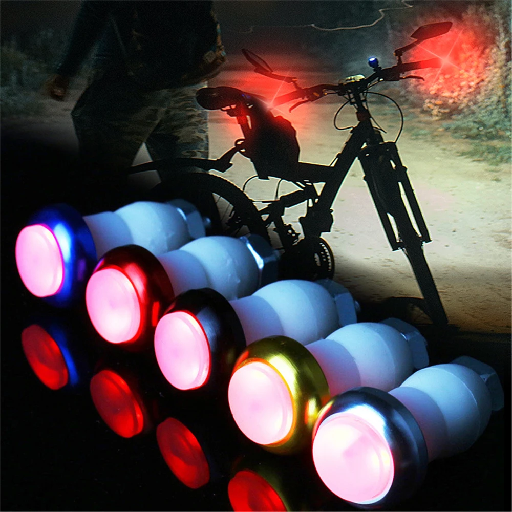 Luces para manillar de bicicleta, seguridad nocturna, señal de giro para manillar de bicicleta, enchufe final, lámpara de luz roja LED, luz con mango magnético, 2 uds.