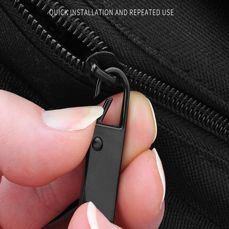 2Pcs Fix Rits Hoofd Universele Slider Rits Stuk Kit Vervanging Voor Gebroken Wearable Sliders Kleding Koffer Tas Rits Stuk