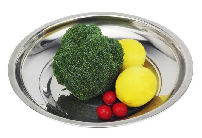 Rvs Lade Schotel Salade Hotel Servies Vis Plaat Water Filter Knoedel Schotel Keuken Koken Tool Vlakke Plaat