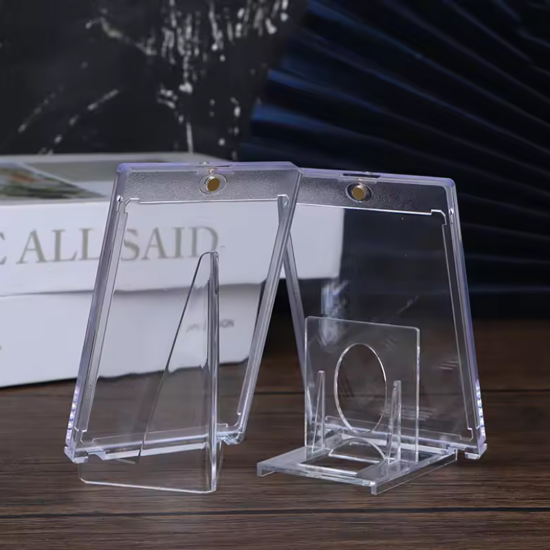 1/20 st magnetiska korthållare, kortskydd, hårda plastfodral, handelsdisplayfodral, sportkort, -2 stilar att välja mellan