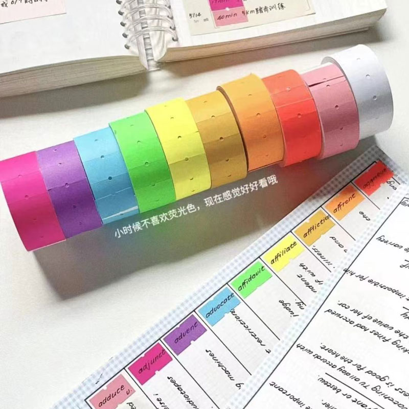 5000 teile/los etikett bunte private Aufkleber Etiketten selbst klebende Papier aufkleber leere Memo Briefpapier DIY Tagebuch Notizbuch