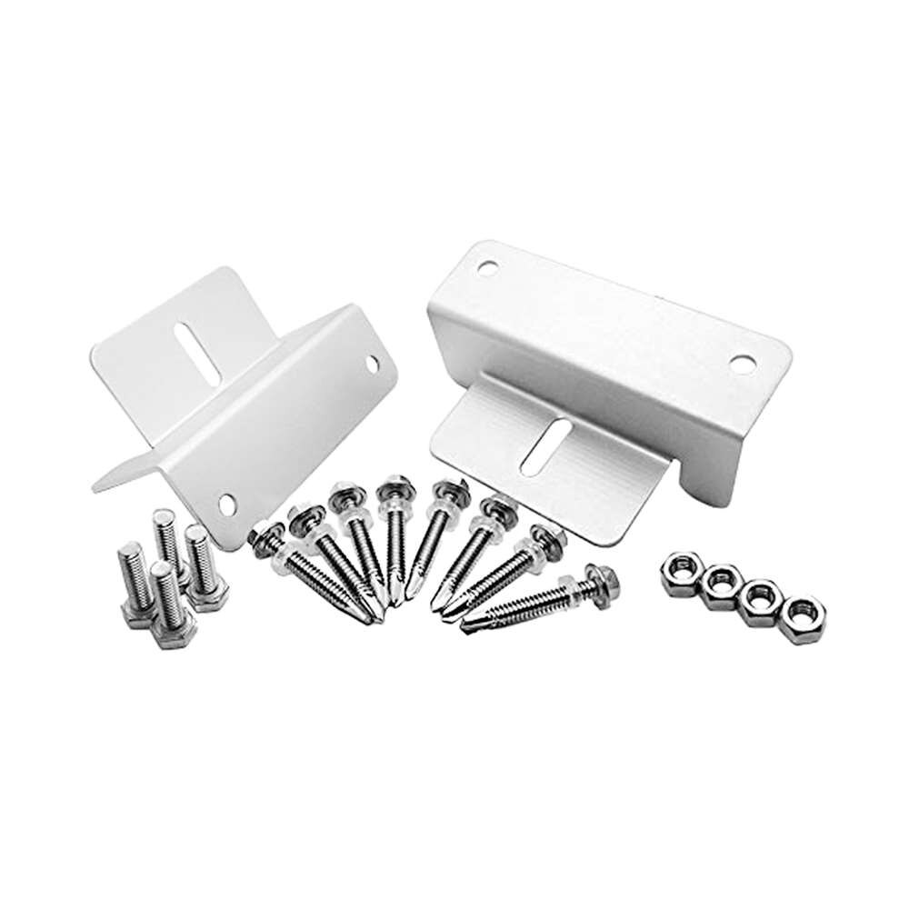 4pcs Metal Solar Panel Mounting Bracket Set Z-shaped Aluminum Roof Bracket Carvan