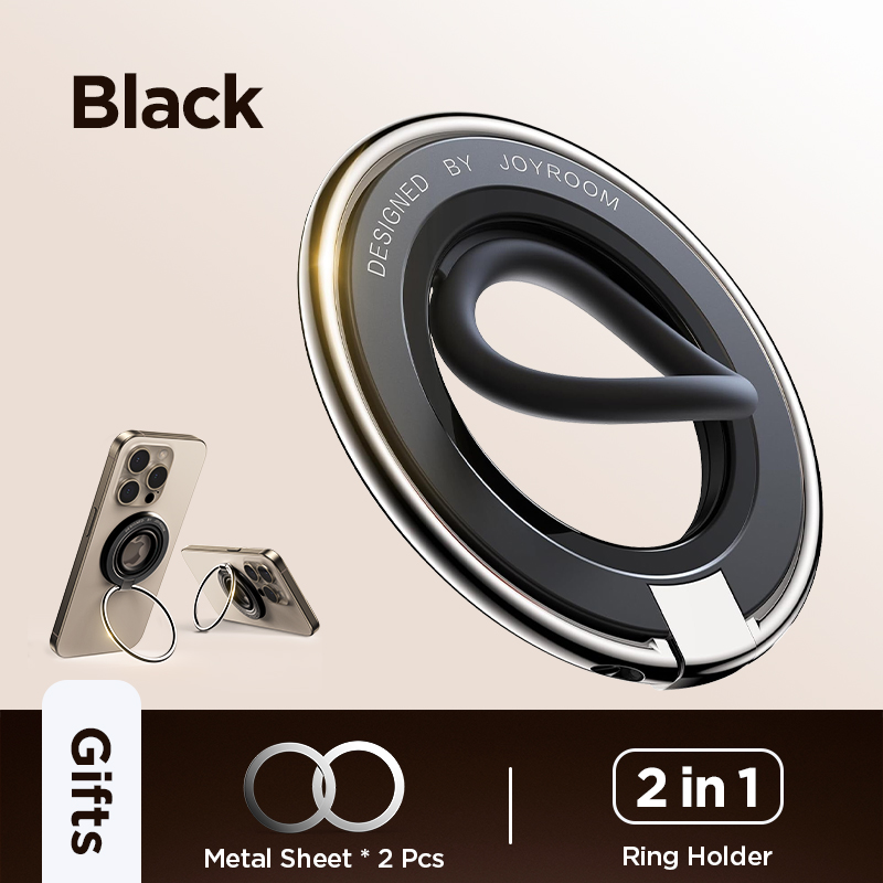 JOYROOM dla Magsafe Uchwyt na telefon Podpórka Magnetyczny uchwyt na telefon Stojak na iPhone 16 15 14 13 Pro/Max Wszystkie smartfony: Black