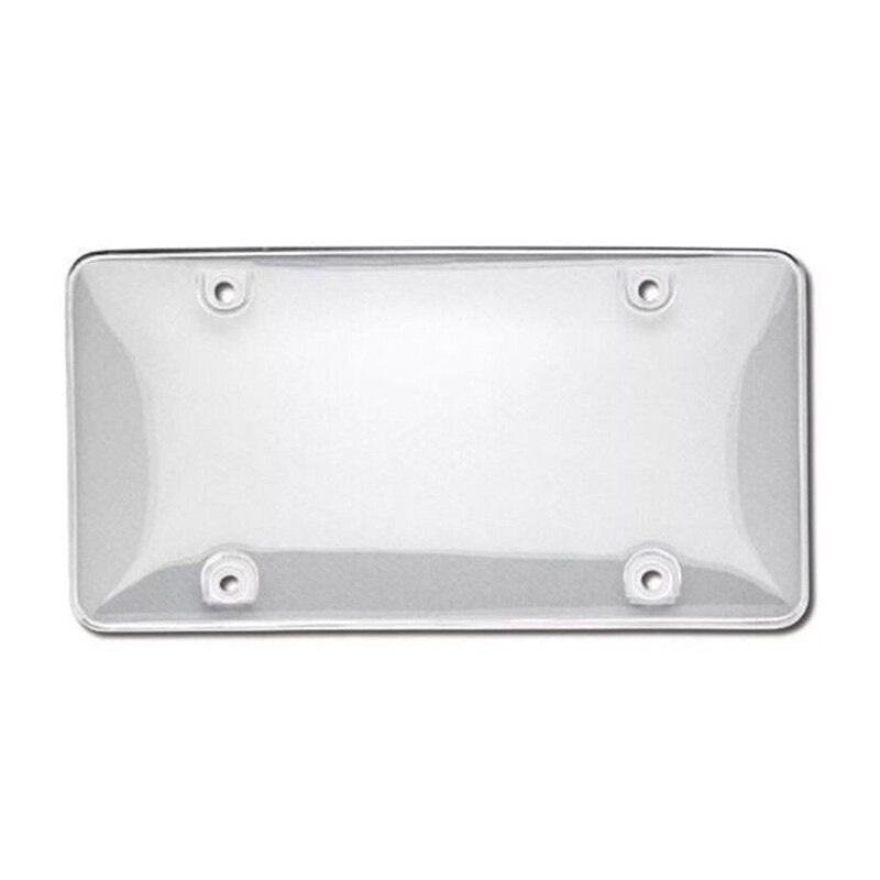 Gerookte Clear Nummerplaat Cover Frame Auto Nummerplaat Frame Houder Trailer Nummerplaat Auto Kenteken Cover Vaste: transparent