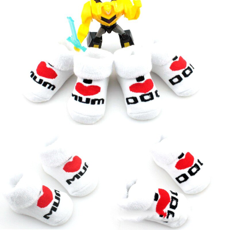 Chaussettes antidérapantes en coton pour bébés garçons et filles, 1 paire, motif arc-en-ciel, pour bébés de 0 à 6 mois