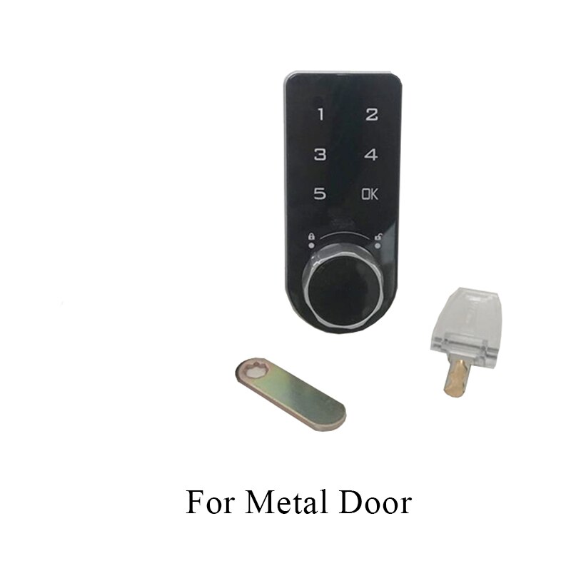 ABS Touch Keypad Password Code Cabinet Drawer Lock With Key For cabinet drawer Mailbox: White