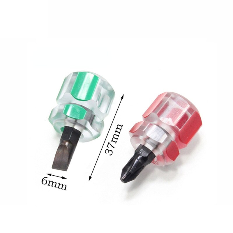 Mini Schroevendraaier Phillips Schroevendraaier Mini Schroevendraaier Korte Kleine Split Spatbord Gereedschap Kit Sleuven Platte Cross-Schroevendraaier