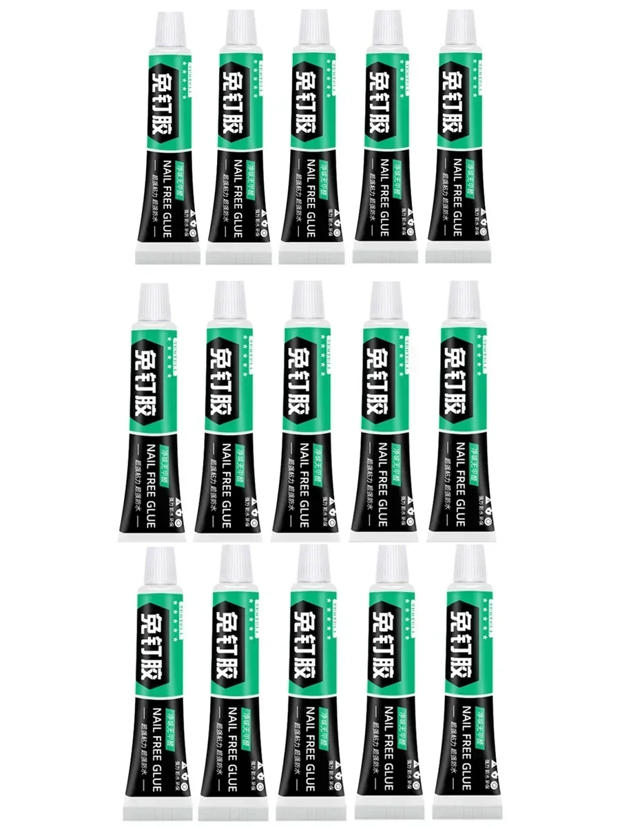 6 ml nagelfreier, geschmacksneutraler, wasserfester weißer Kleber, starker Multi-Spec-Glaskleber, multifunktionaler Haushaltskleber: green