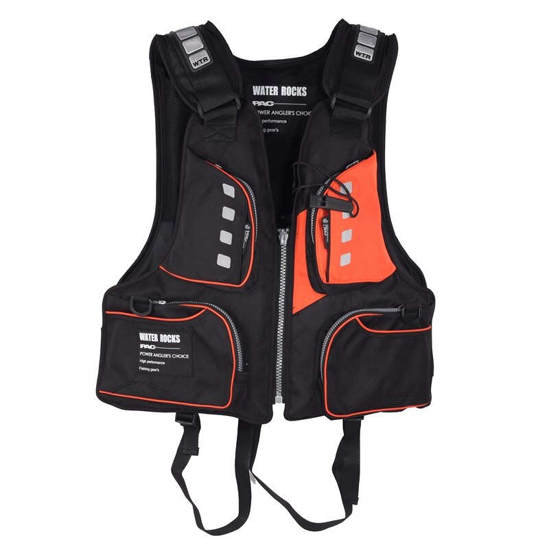 OWLWIN Fishing Life Jacket Vest Multi-function Buoyancy 115 Kg Outdoors Sports: black