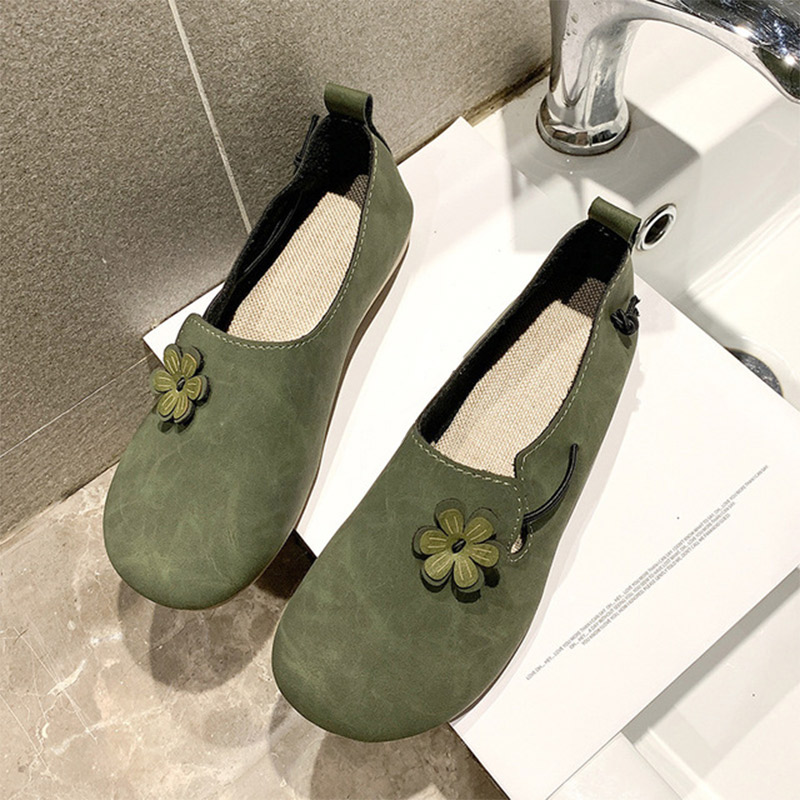 Kvinders efterårssko casual loafers rund tå mokkasiner slip on kvinde komfort platform kvindelige lejligheder dame sko