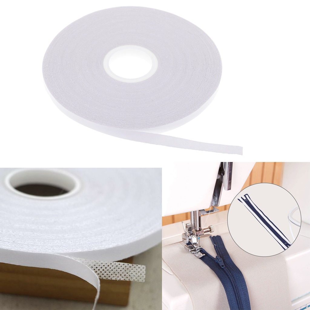 2 Stuks Dubbelzijdige Tape Wit Voor Diy Stof Naaien Doek Kleding Patchwork Tijdelijke Bevestiging 21.8 Yards, 6 Mm