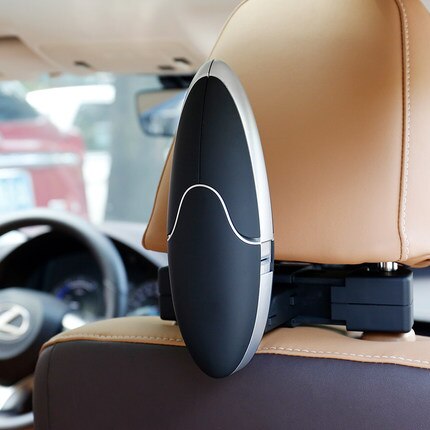 E-FOUR Auto Doek Hanger Achterbank Kleerhanger Hoofdsteun Auto Pak Hanger voor Jas Auto Jas Hanger Universal Vouwen haak: Black