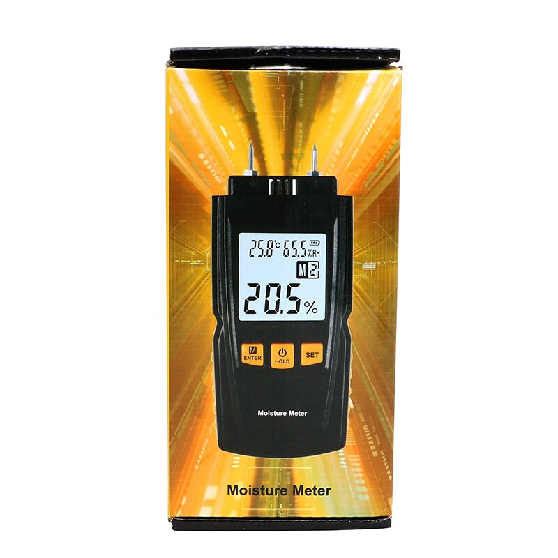 SHAHE Wood Moisture 2~70% Meter Humidity Tester Timber Damp Detector Portable Wood Moisture Meter Humidity Gauge