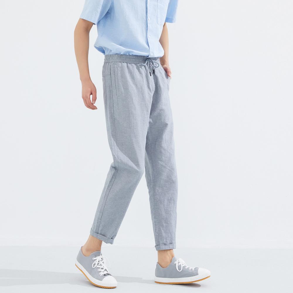 Metersbonwe män fritidsbyxor sommar avsmalnande joggingbyxor manligt märke tunna sportbyxor 754257