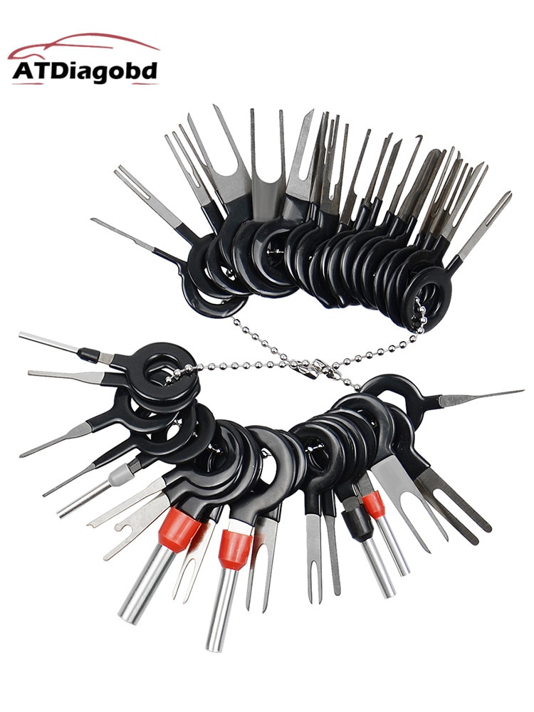 38pcs 11Pcs Automotive Plug Terminal Remove Tool Set Key Pin Car Electrical Wire Crimp Connector Extractor Kit Accessories