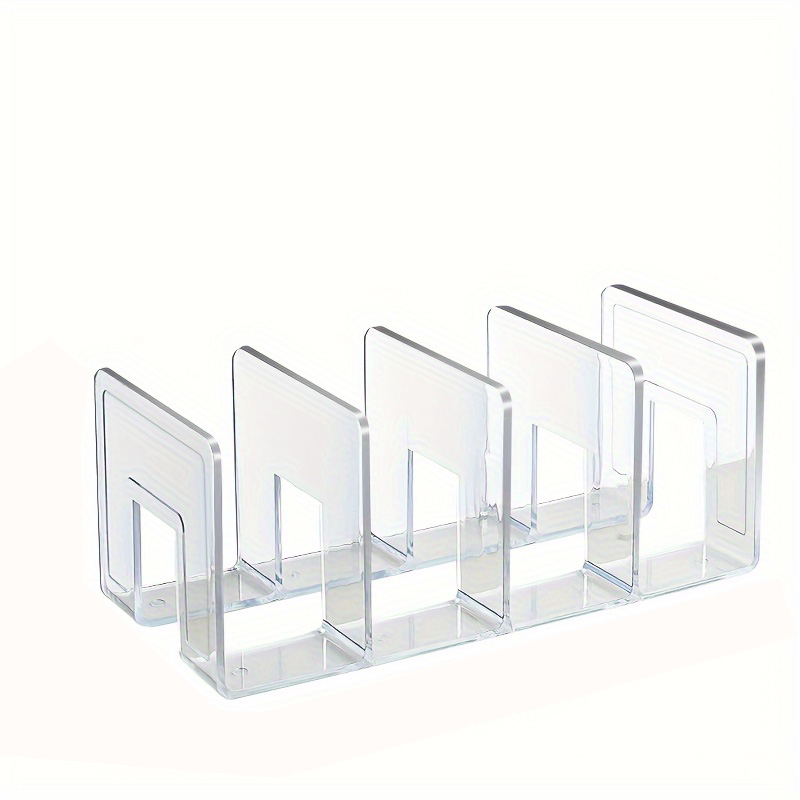 Clasificador de archivos acrílico, archivador transparente, organizador de escritorio acrílico, organizador de archivos de escritorio resistente, soporte para carpetas de archivos (1 paquete): Default Title