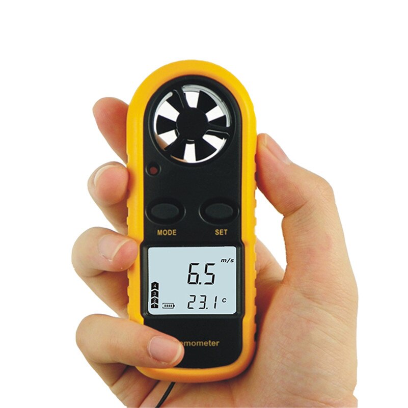 LCD Digital Hand-held Pocket Smart Anemometer Air Wind Speed Scale Meter Measure Velocity Less than 90%RH GM816