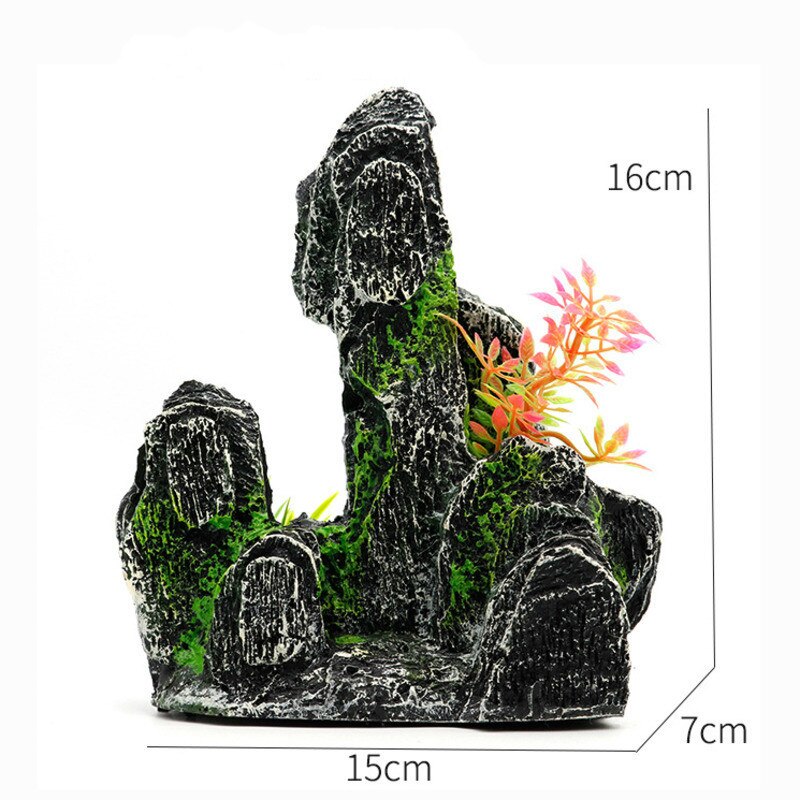 Super Large Aquarium Rockery Decoration Fish Tank Landscaping Artificial Resin Ornament Decor Aquascape Background Accessories: 4