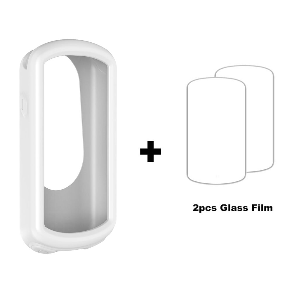 Para Garmin Edge 1030 / Edge1030 Plus silicona Gps bicicleta protección de pantalla de ordenador Cyclocomputer funda protectora película de vidrio