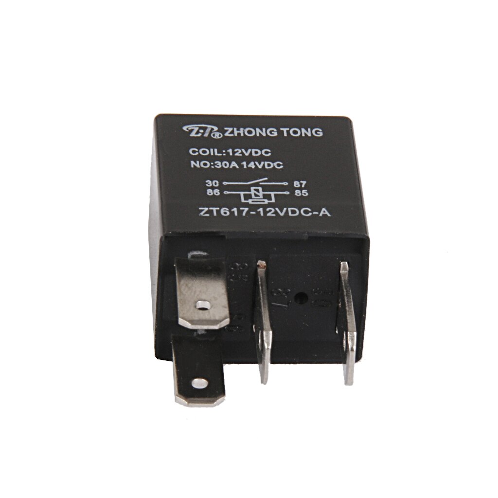 Relés de relé SPST para coche y camión, y de , DC 12V, 30A, 30 AMP, 4 pines, 4 P, , 100%