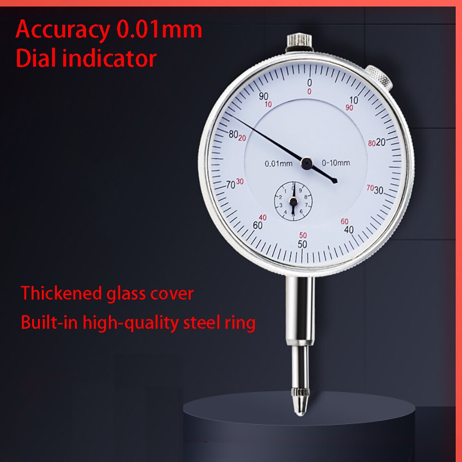 0-10Mm Precisie 0.01Mm Dial Indicator Cnc Extra Meetinstrument, Meetinstrument