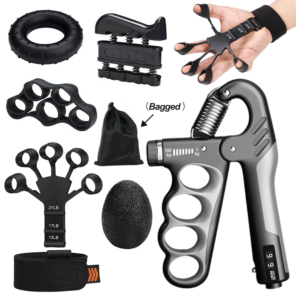 5-100Kg Adjustable Heavy Hand Gripper Fitness Hand Exerciser Grip Wrist Training Finger Gripper Hand Strengthener For Patient