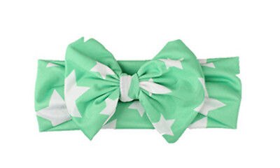 Kids Girl Baby Headband Toddler Lace Bow Flower Star Print Infant Cotton Hair Band Accessories Lot