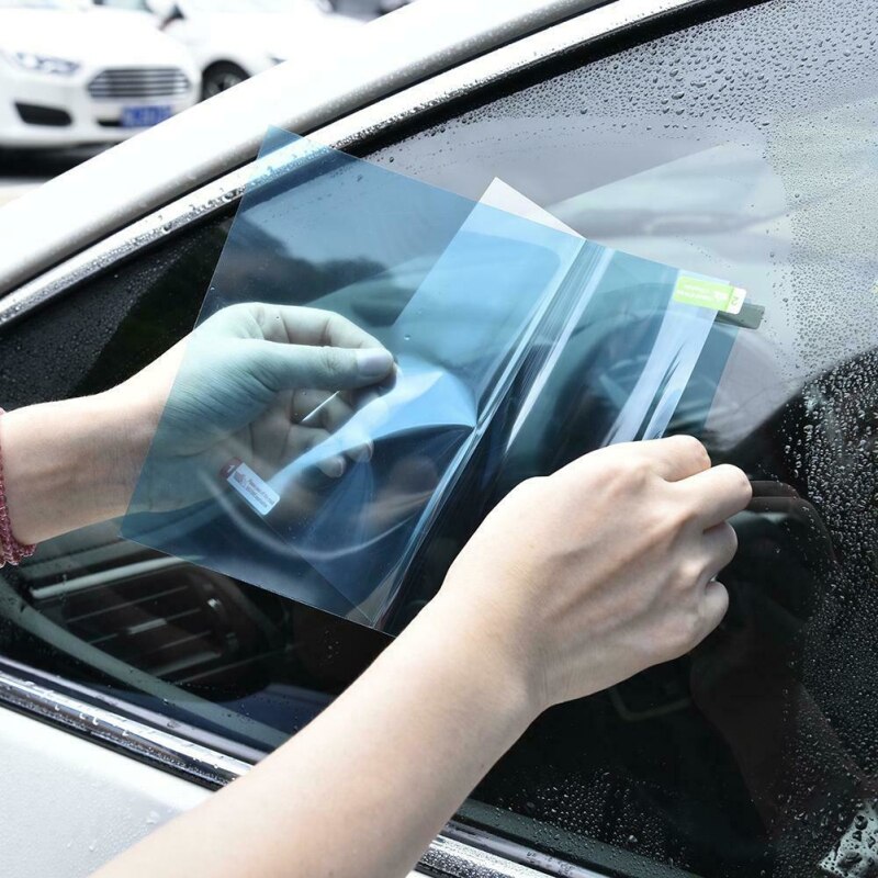 Espejo retrovisor para coche, pegatina impermeable, película transparente para ventana, lámina para ventana de auto