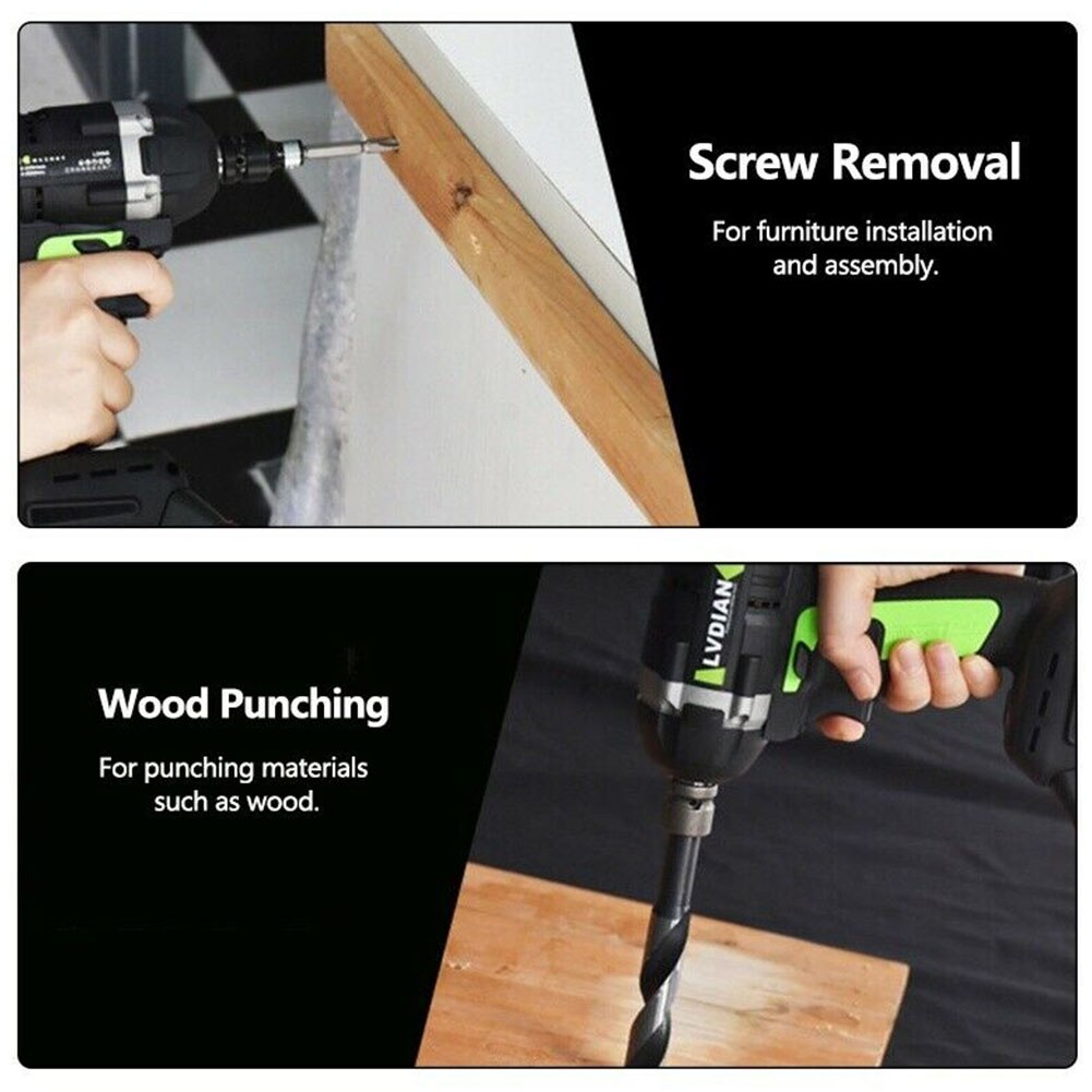 Electric Tools Screw Removing Auto Repairing Practical Rechargeable Wireman Cordless Impact Wrench Punching Scaffolder Brushless