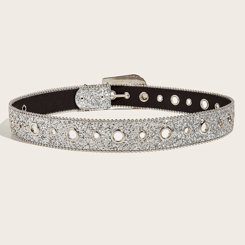 Cinturones góticos de diamantes de imitación para mujer, PU correa de cuero, cinturones de diamantes de imitación, vaquero occidental Y2K para niñas, cinturón de para Jeans, DXAA