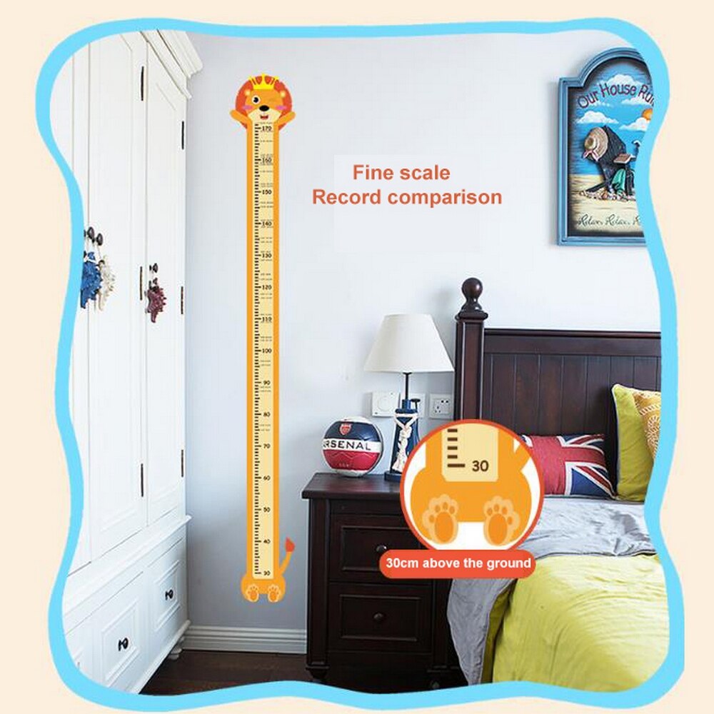 Children's Height Sticker Wall Decoration Removable Cute Animal Series Height Sticker PVC Wall Sticker Children Room Decoration