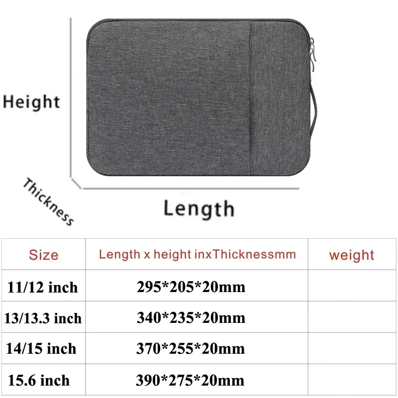 Laptoptas voor iPad 11e generatie 2025 11 inch Air 11 M3 Air7 Air13 Case voor iPad Pro Air 13 10e 10.9 10.2 9.7 12 13 15 inch Tas