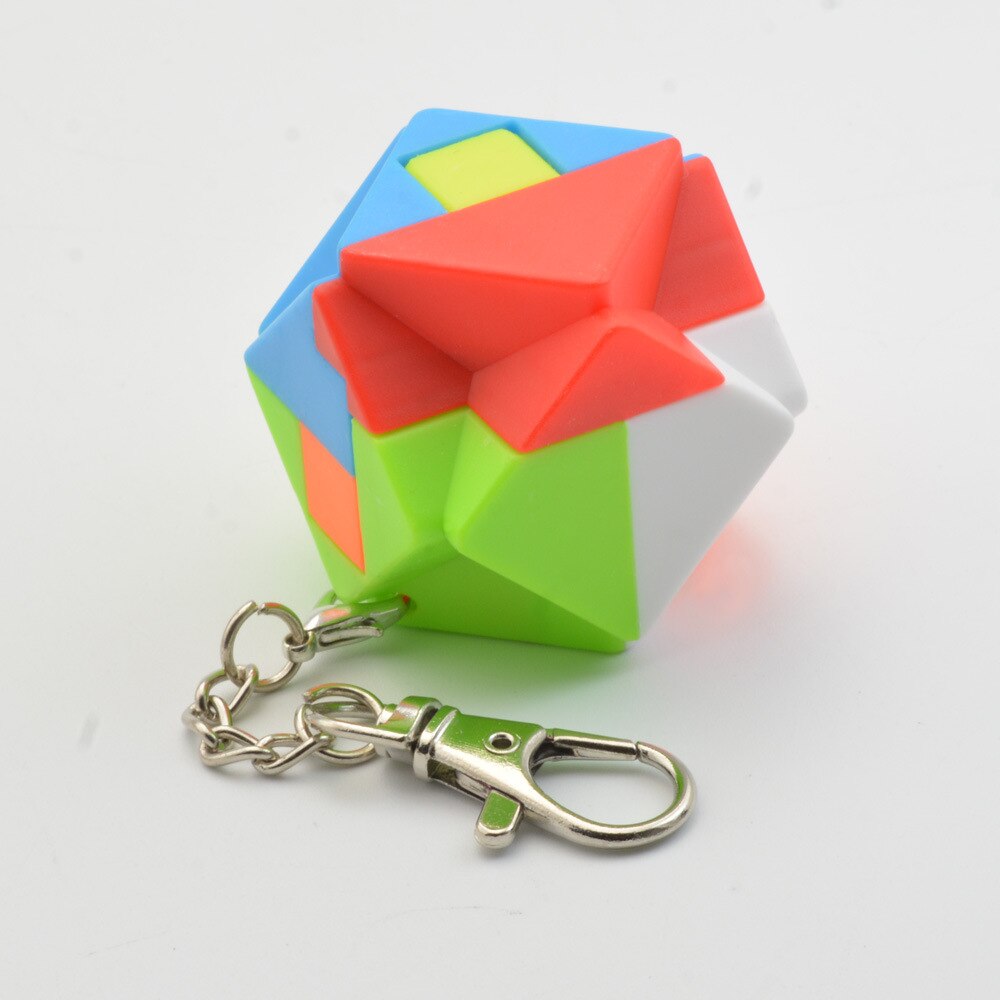 LeFun bausteine Keychain MiNi Magische Würfel Schnelle Ultra-Glatte Spezielle förmigen Schmücken Geschwindigkeit Puzzle Cubes Kinder Spielzeug: keychain cubes 12