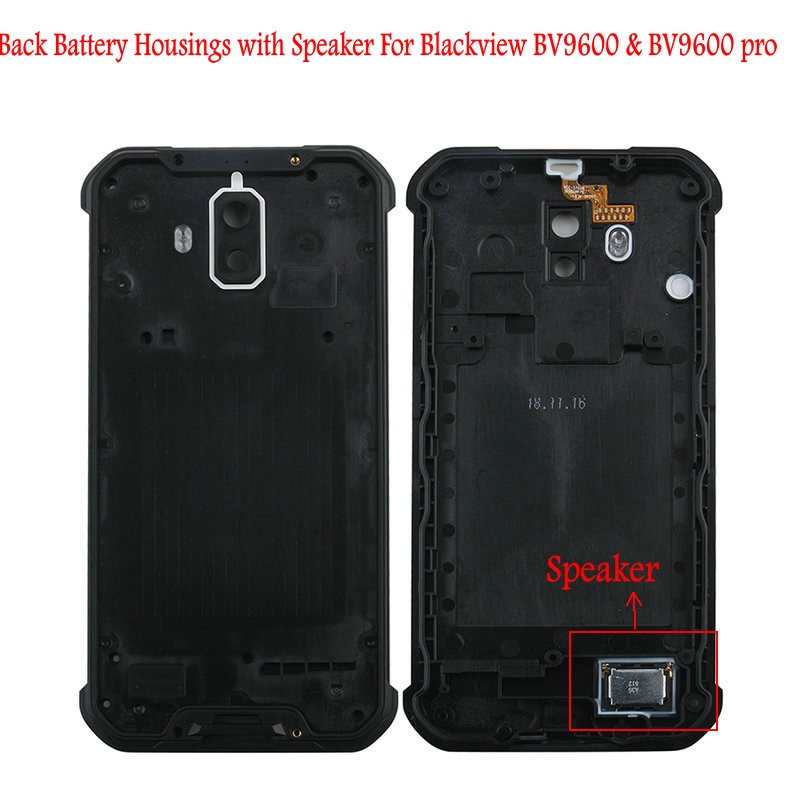 For Original Blackview BV9600 Battery Housings Door Cover Speaker Back Glass IP68 Metal Panel Bateria Case Screws For BV9600 Pro