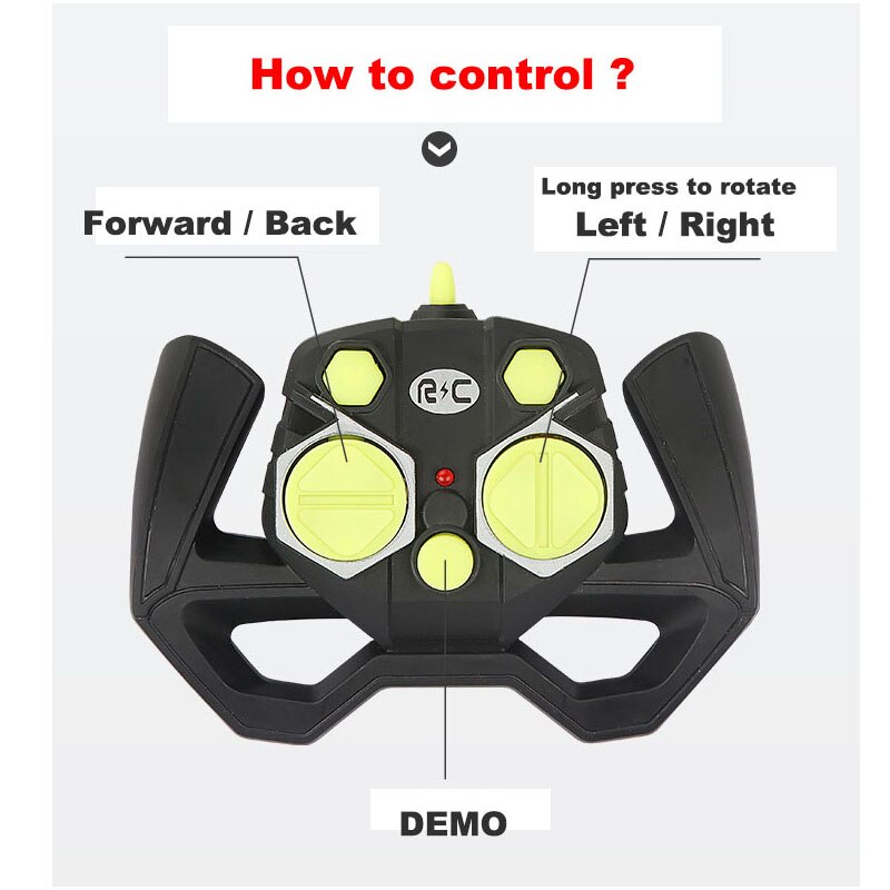 2,4ghz rc car toy remote control six-wheel stunt car toy 360 ° rotating roll electric vehicle children boy