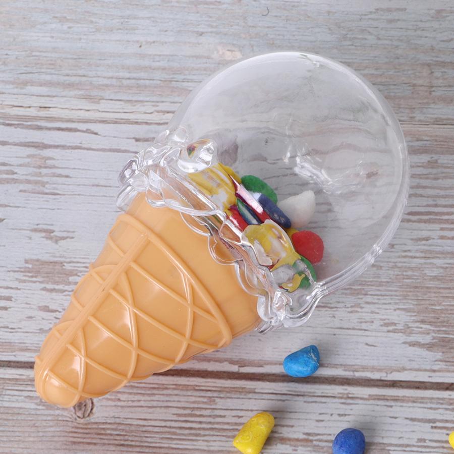8 stk/sett plast godteri boks godteri oppbevaring beholder til bryllup jul baby bursdag boks godte boks til