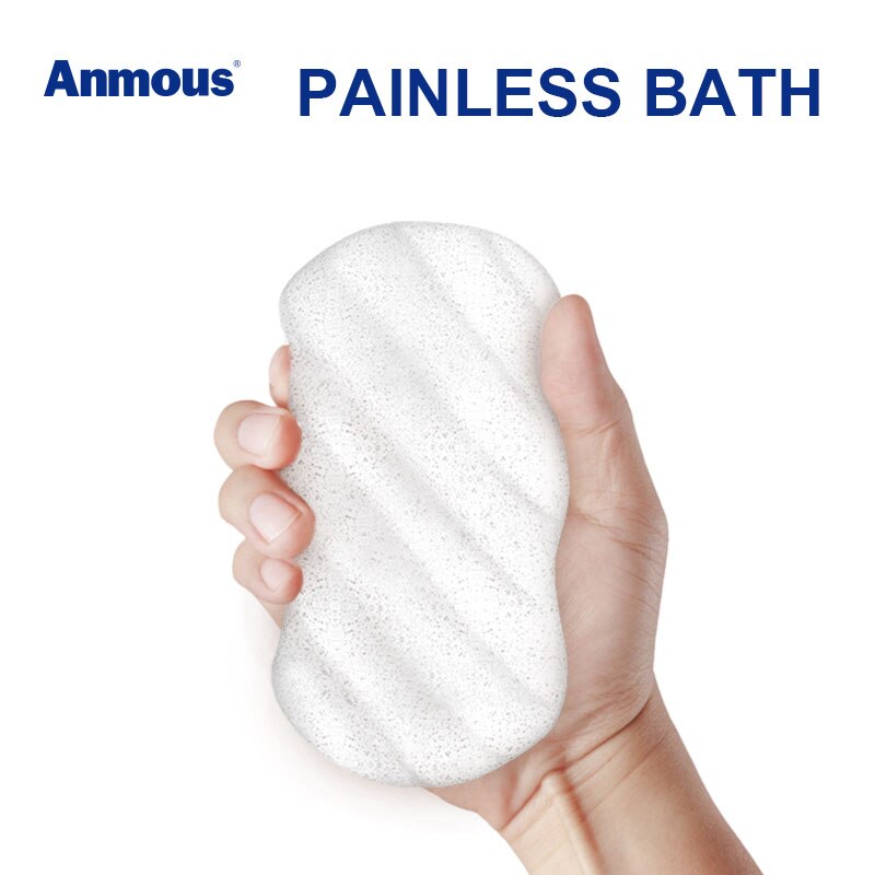 Anmous Douche Spons Baby Kinderen Bad Konjac Spons Zachte Comfortabele Kids Bad Shampoo Spons Witte Kleur
