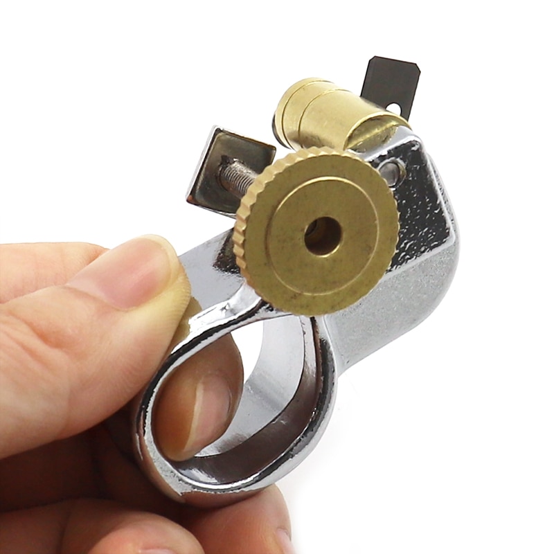 Narzędzia skórzane pasek nóż skórzany pasek rzemieślniczy DIY ręczne cięcie regulowany wycinacz pasków skórzany sznur ostrze tnące