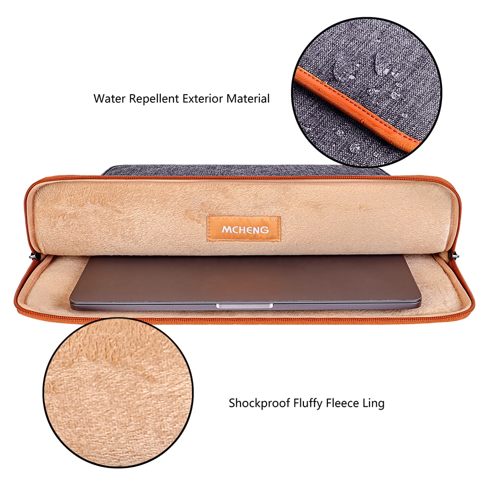 MCHENG Multi-use Laptop Sleeve With Handle For 10" 13" 14" 15.6" 17" Inch DELL APPLE asus Laptop Computer Bag